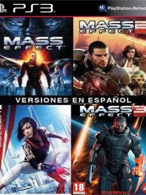4 juegos en 1 Mass Effect Mas Mass Effect 2 Mas Mass Effect 3 Mas Mirrors Edge Ps3